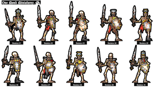Skeletons With Sword and Shield